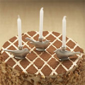 Bird Birthday Candle Holders