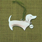 Dachshund Holiday Ornament