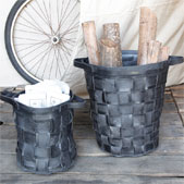 Reclaimed Tire Baskets Set/2