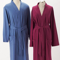 Organic Cotton Slub Jersey Robe