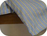 Organic Cotton Crib Comforter Cover Blue Khaki Baby Talk