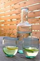 Glass Decanter Set with Six Glasses