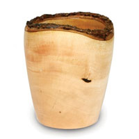 Bark Crown Mango Wood Utensil Vase 