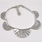 Sterling Silver Petal Bracelet