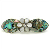 Abalone Daisy Hair Barrette