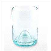 Wine Punts Recycled Glassware - 12 oz Aqua