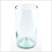 Wine Punts Recycled Glassware - 16 oz Aqua