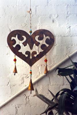 Large Heart Wind Chime