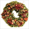 Natural Pods & Pomegranates Wreath