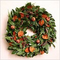 Fresh Quince & Cedar Wreath