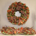 Sugarcone Wreath + Mantlepiece