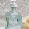 Recycled Clear Glass Soap Dispenser - Square